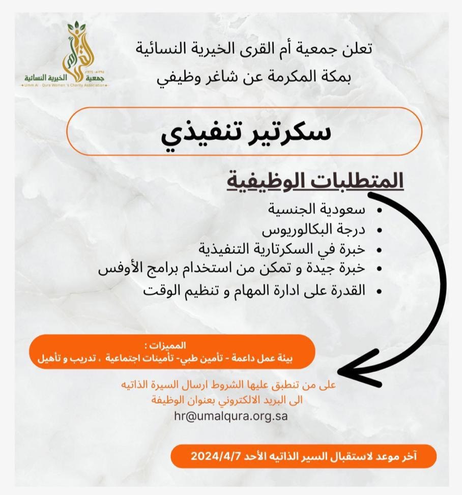 تم الاكتفاء واغلاق الشاغر